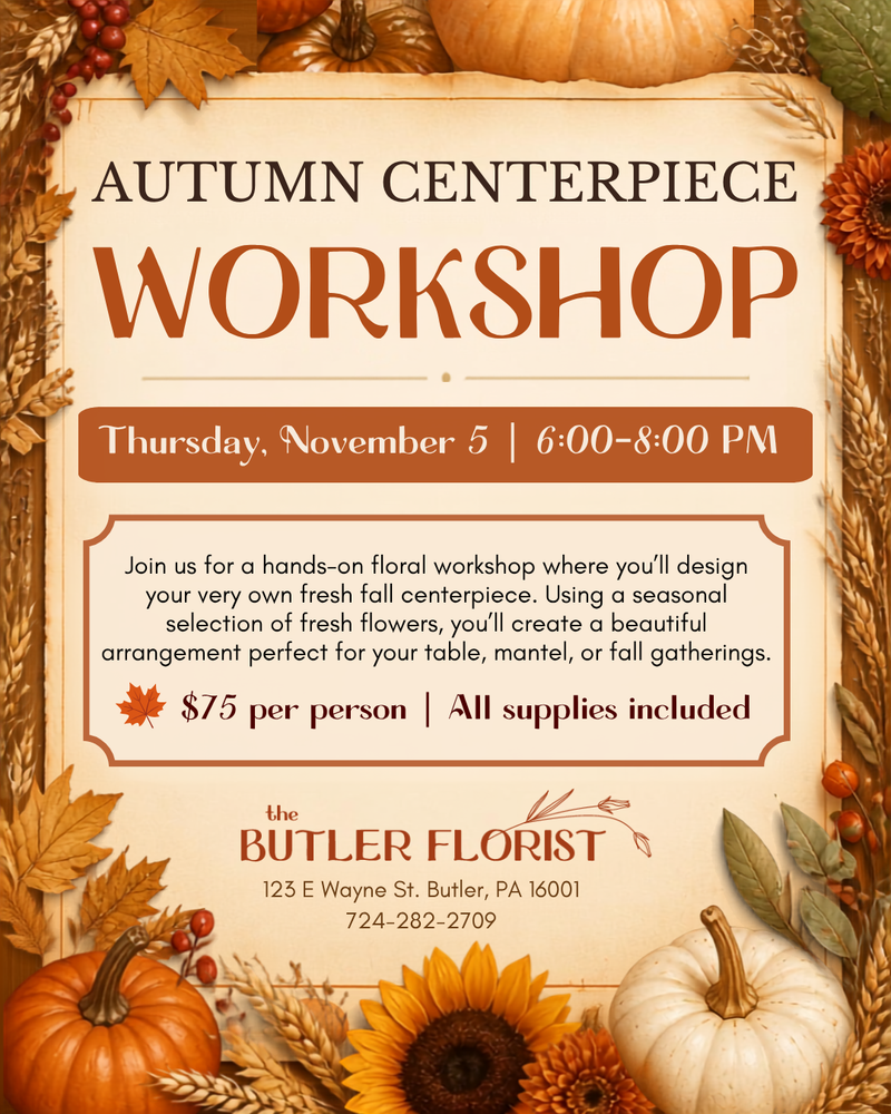 Autumn Centerpiece Workshop