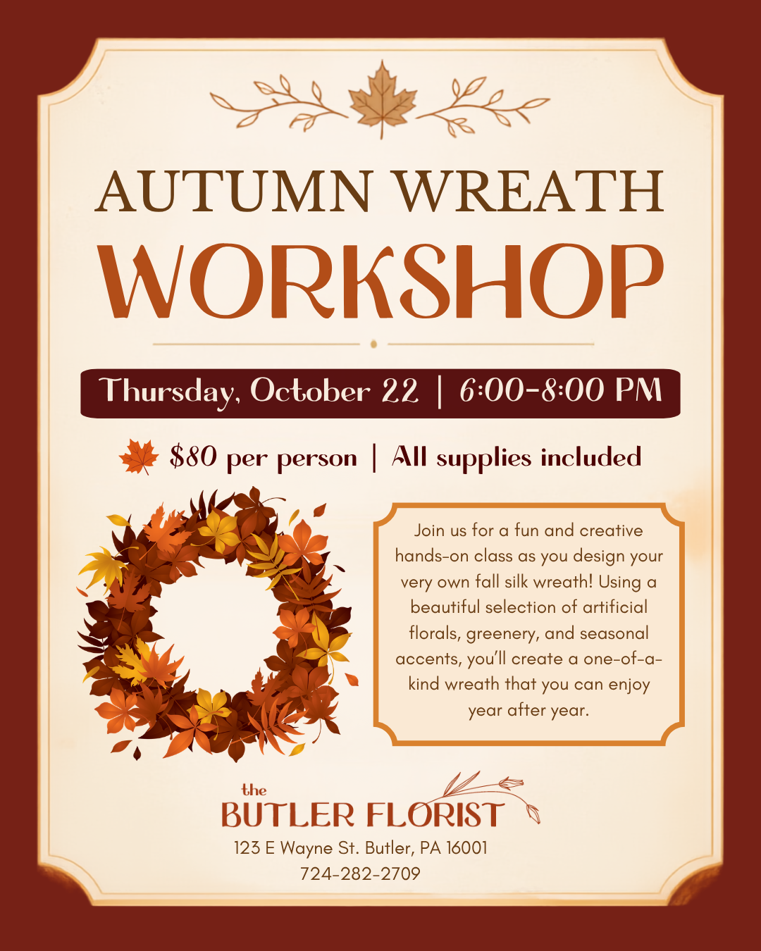 Autumn Wreath Workshop