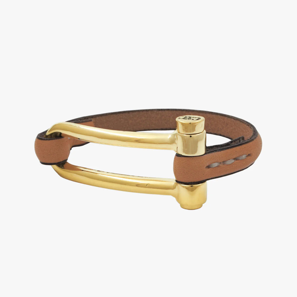 Koa Shackle Bracelet (Gold – M)