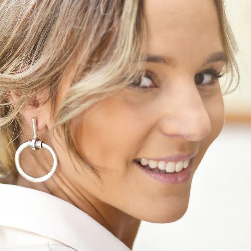 Amazon Bit Earrings - Silver