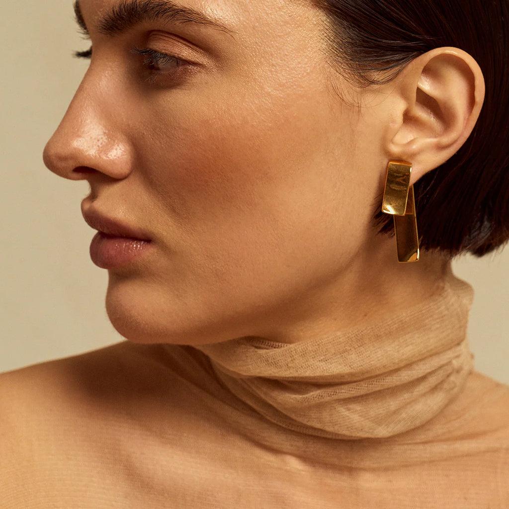 Veil Earrings - Gold