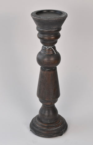 Medium Wood Candle Base