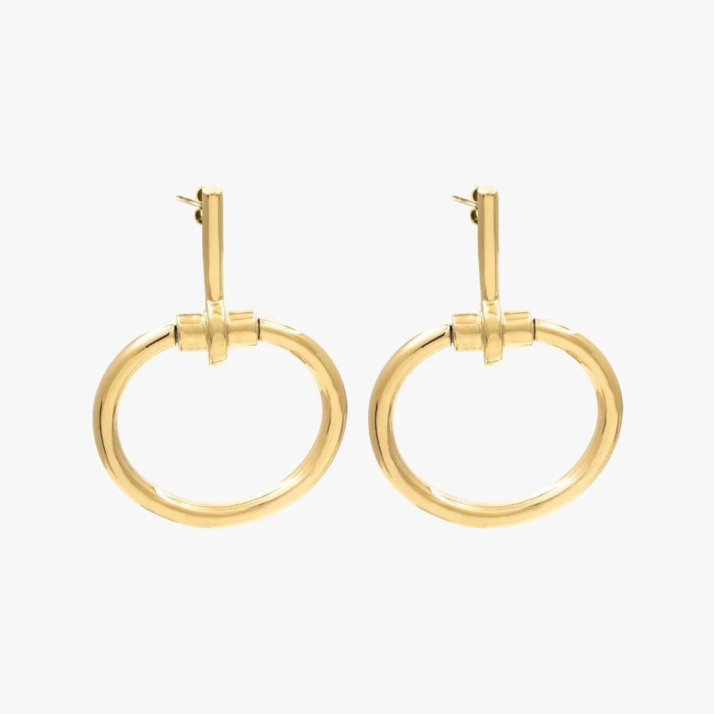 Amazon Bit Earrings – Gold