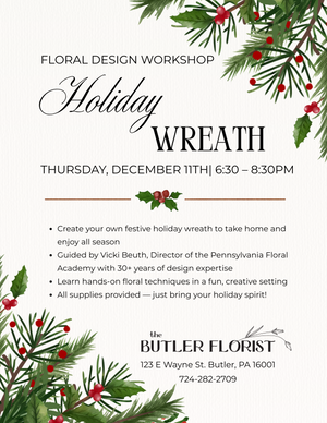 Holiday Wreath Floral Design Workshop