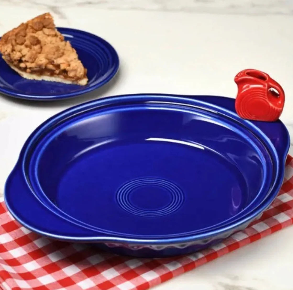 Fiesta Pie Plate with Red Pitcher Mini