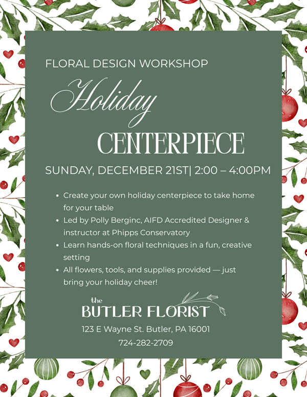 Holiday Centerpiece Workshop
