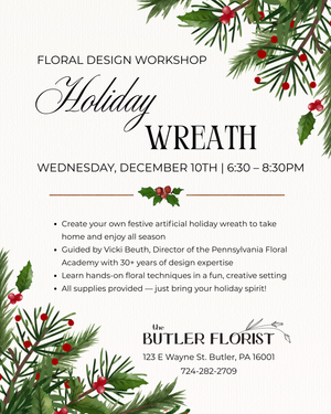 Holiday Wreath Floral Design Workshop