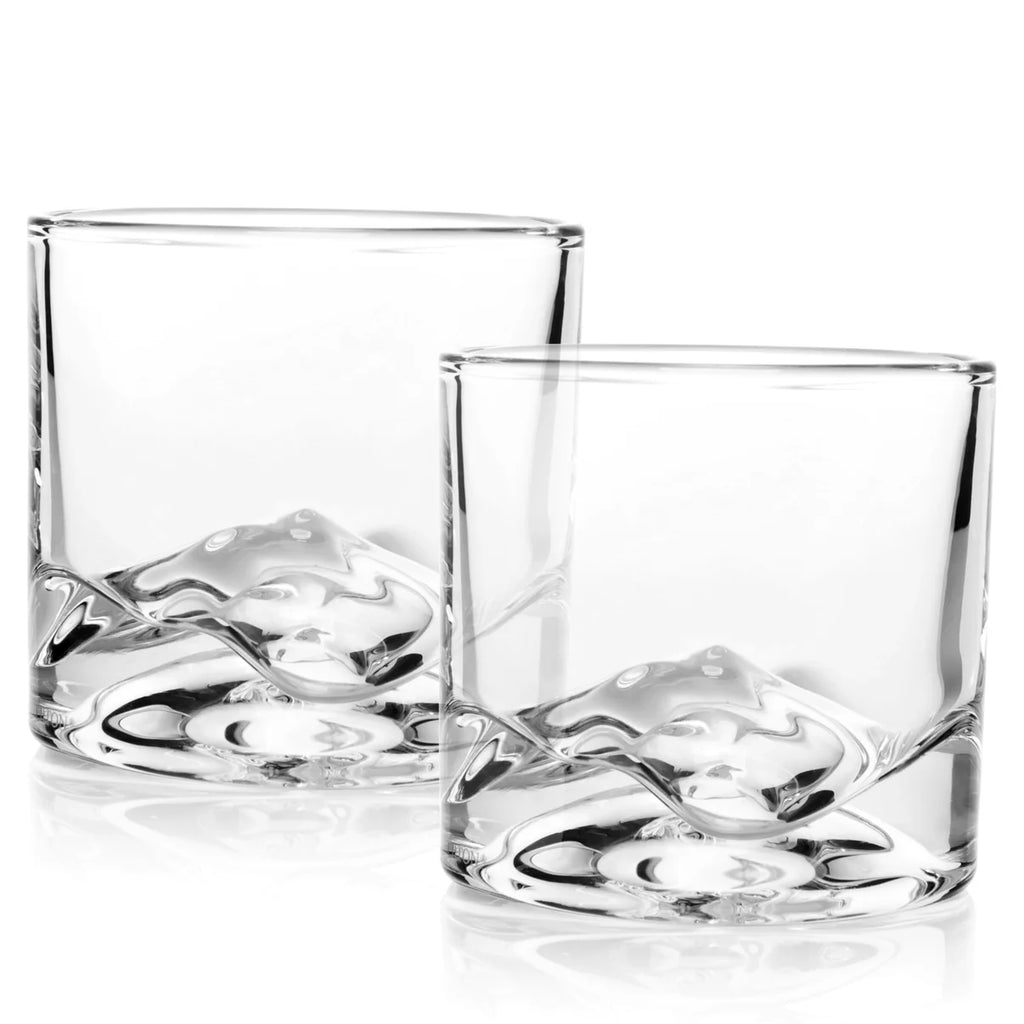 Mont Blanc Crystal Whiskey Glasses - Set of 2
