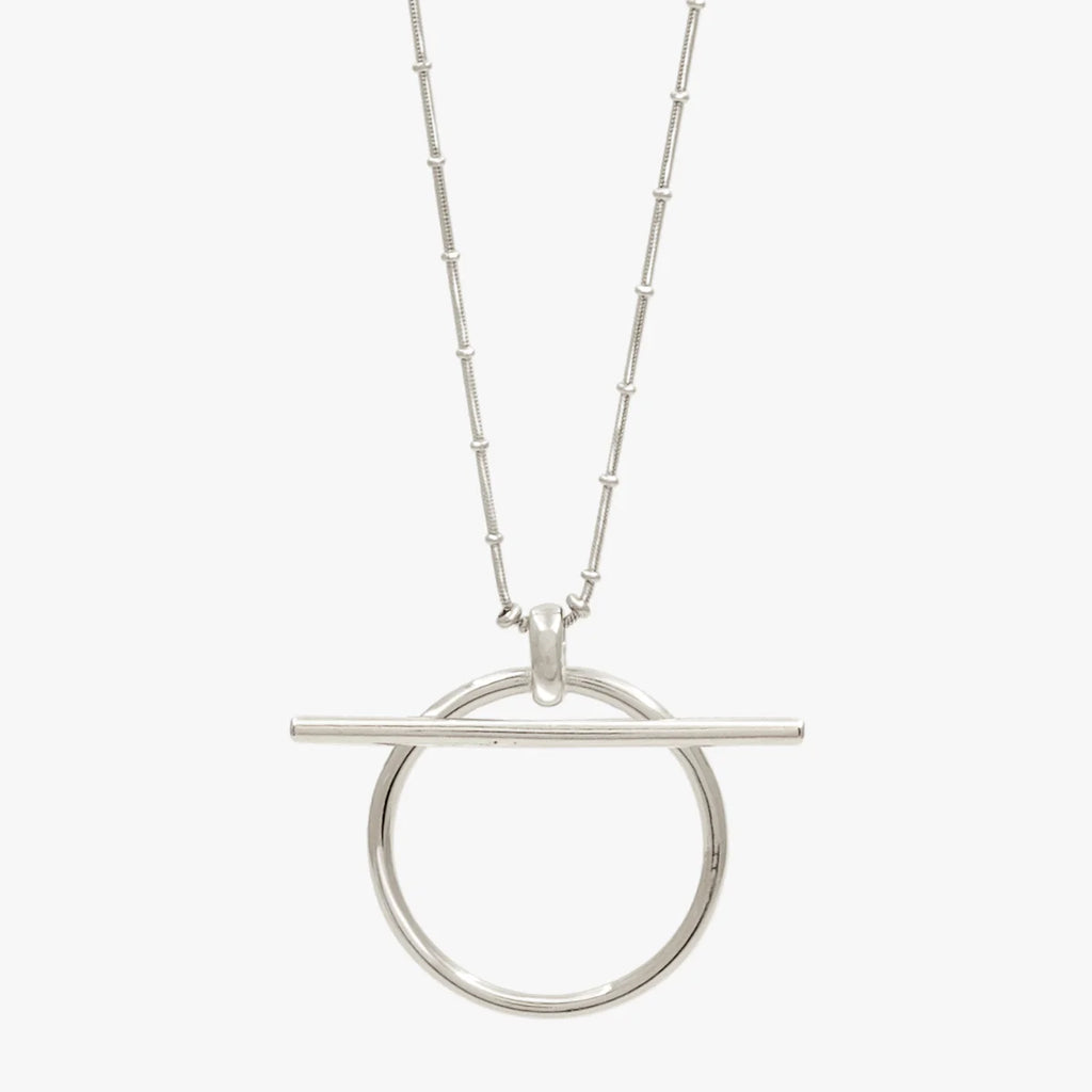 Origins Slim Ball Necklace - Silver