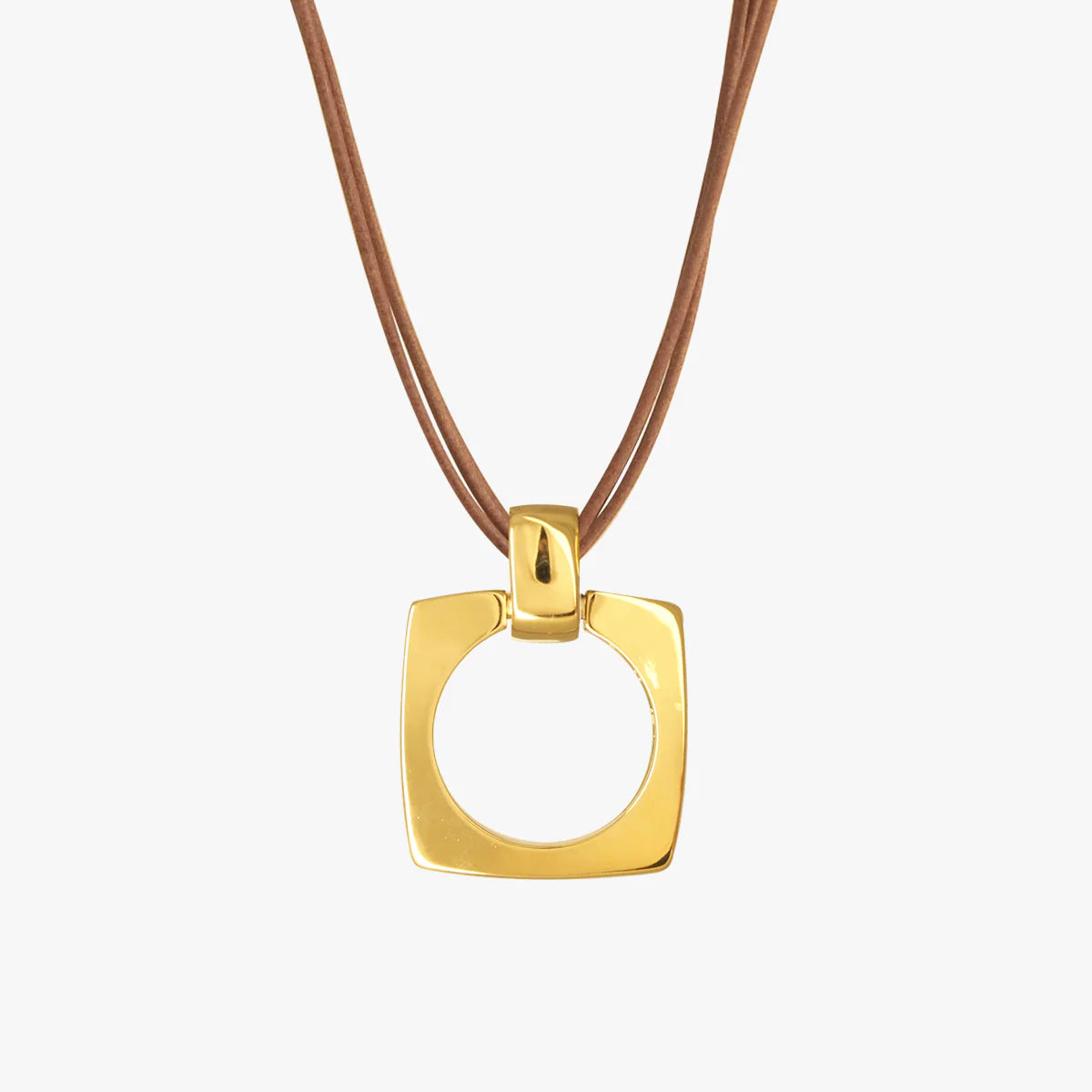 Aldaba Long Necklace – Gold