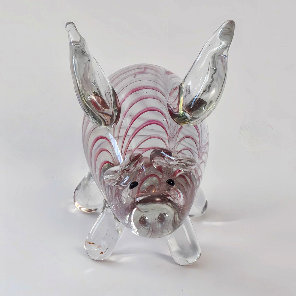 Heavy Art Glass "When Pigs Fly" Figurine