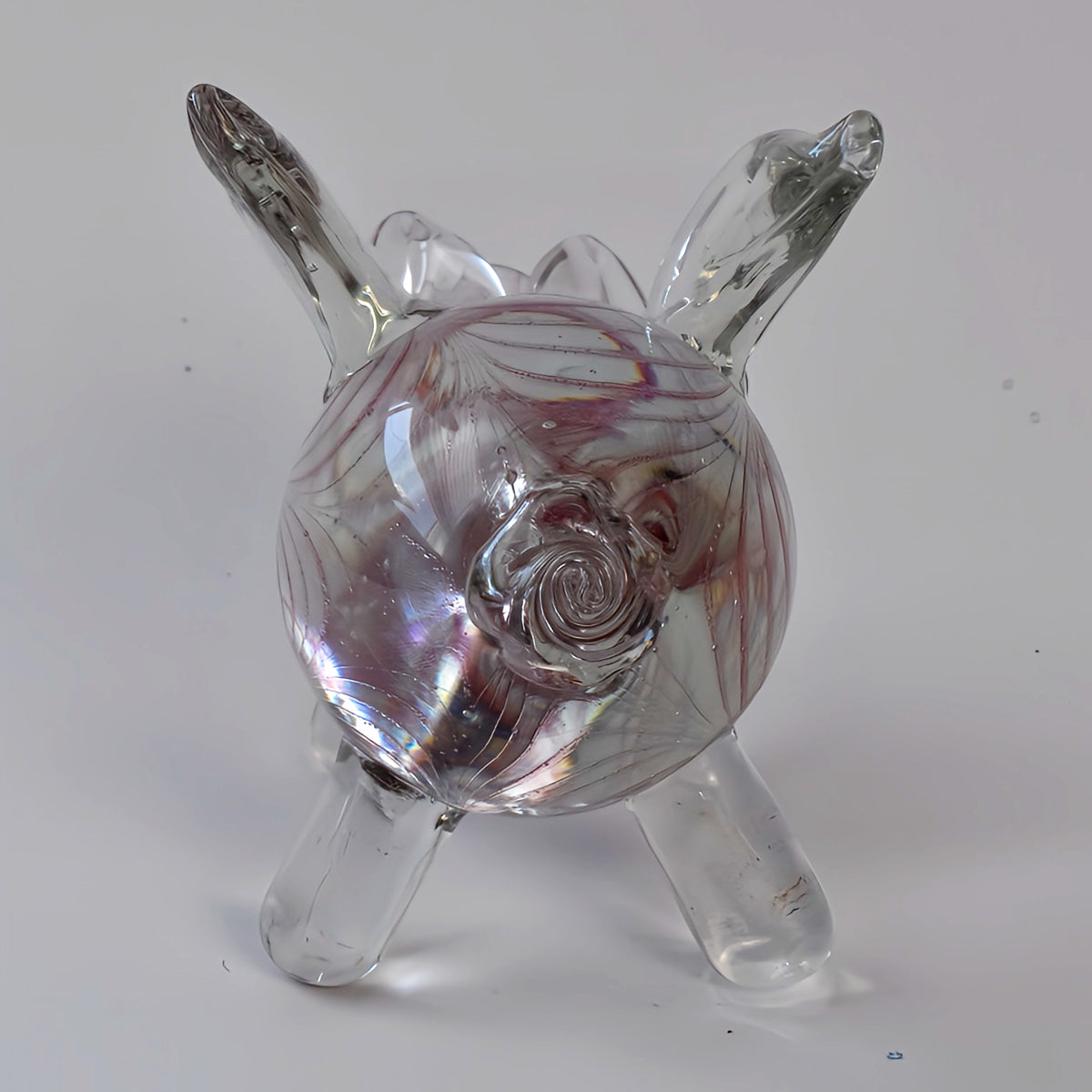 Heavy Art Glass "When Pigs Fly" Figurine