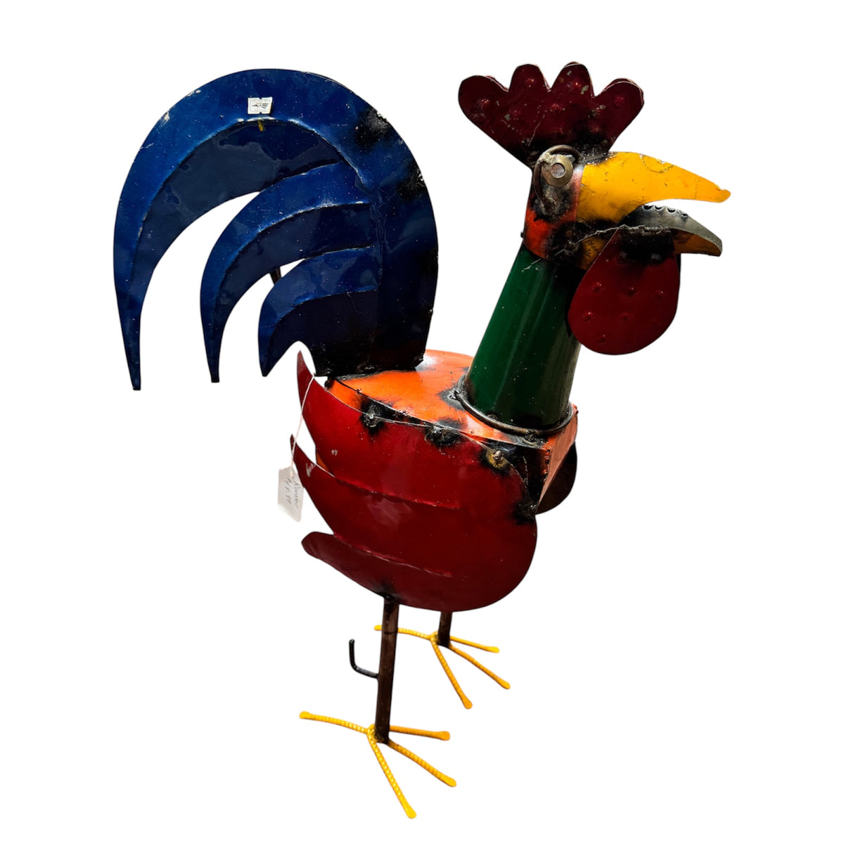Colorful Metal Rooster – Vibrant Garden Accent