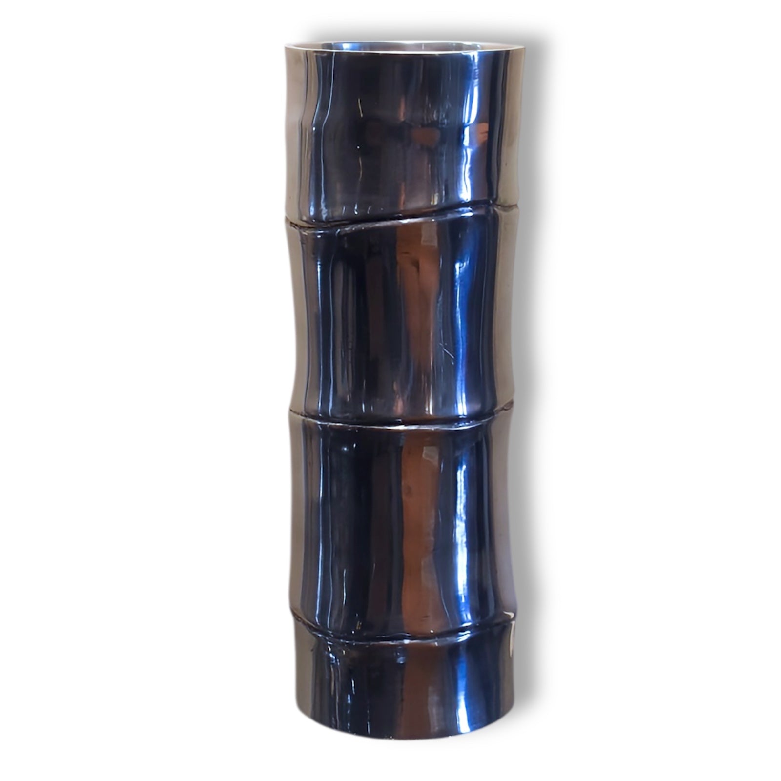 Sleek Aluminum Bamboo Taper Holder