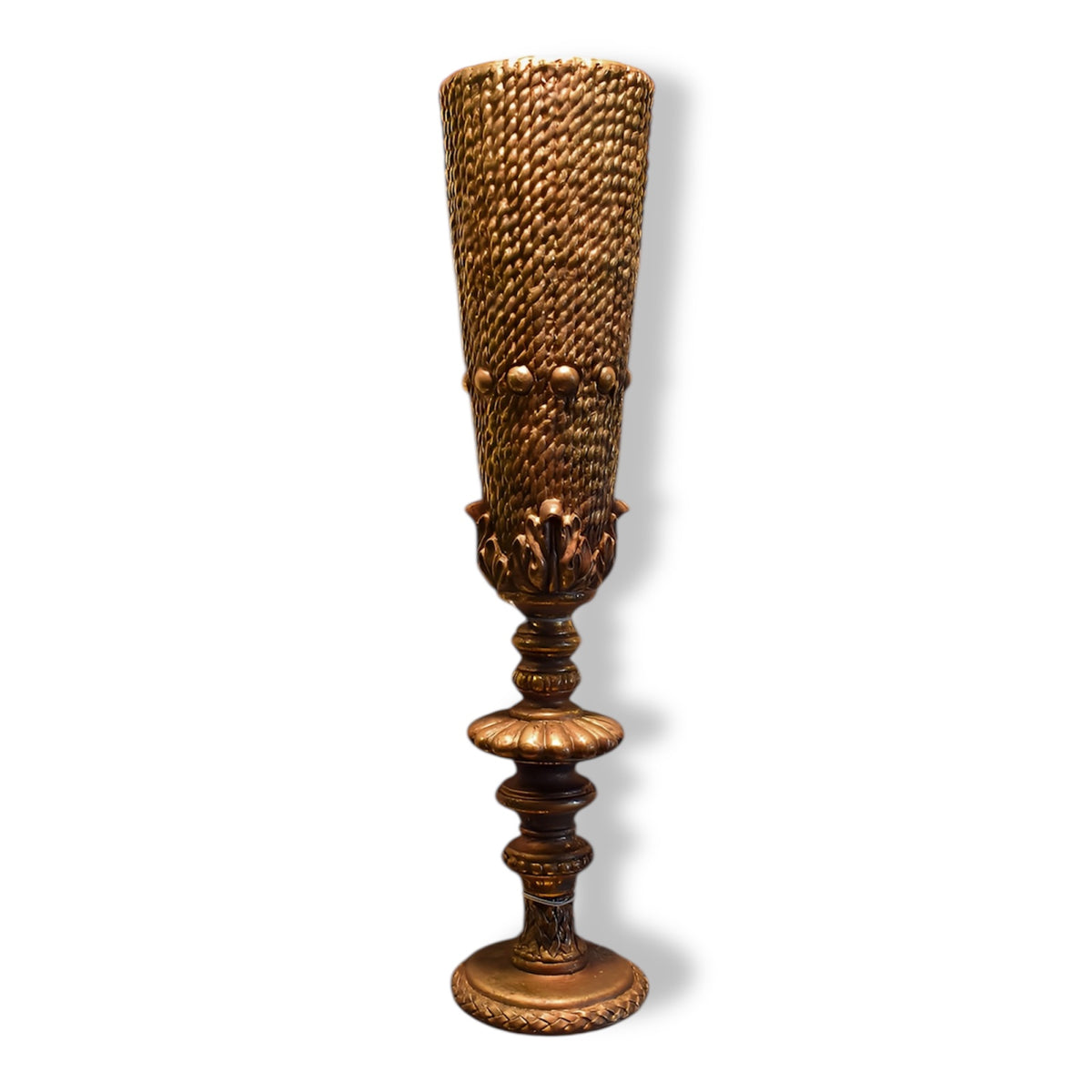 Small Gold Tassel Candle Holder