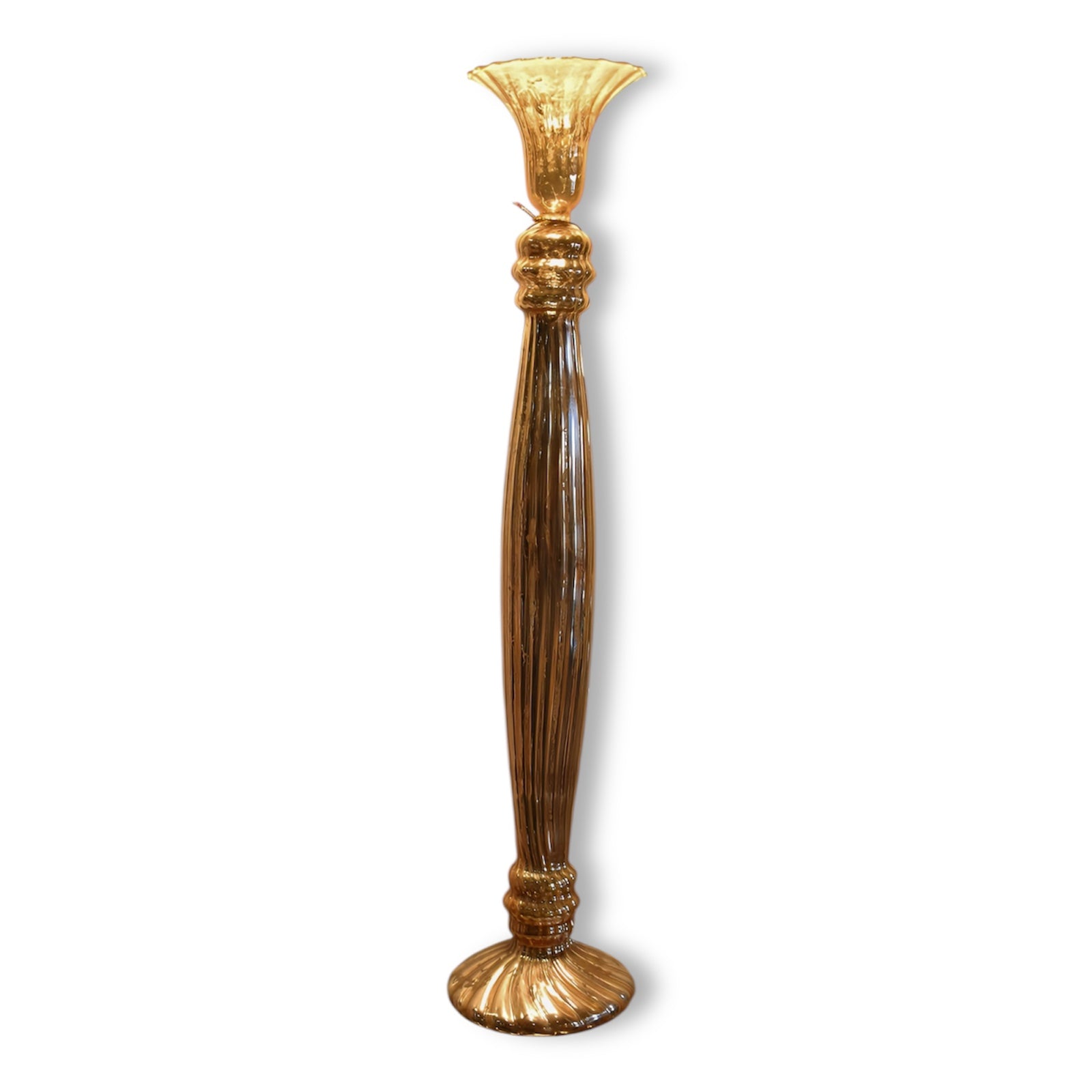 Large Gold Candle Holder