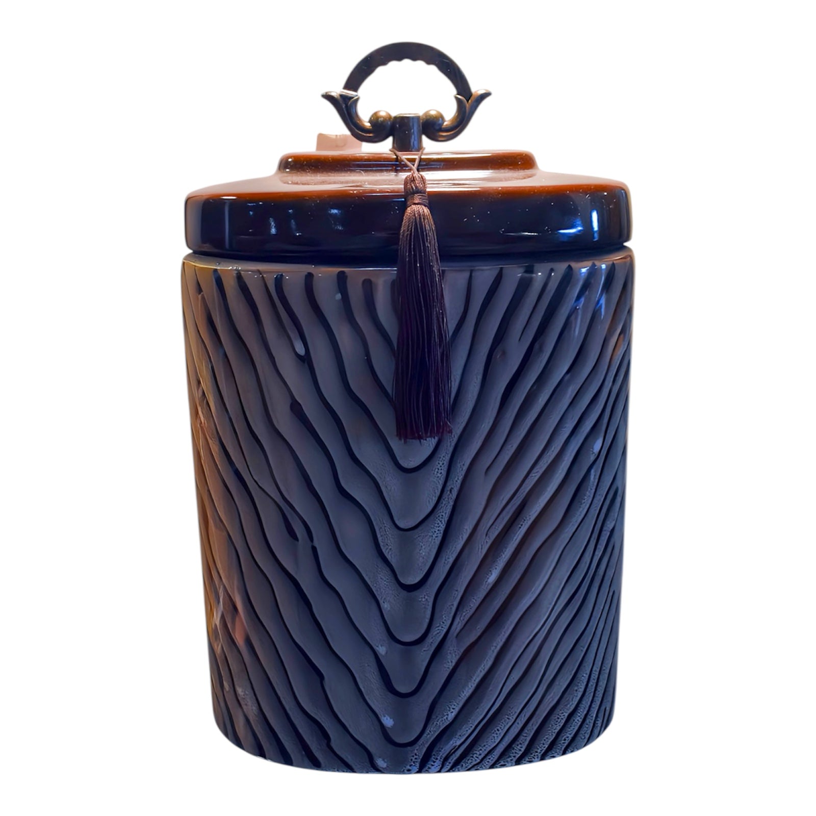 Small Lidded Jar w/ Tassel
