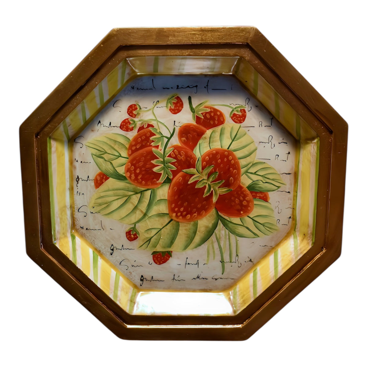 Vintage Strawberry Tray