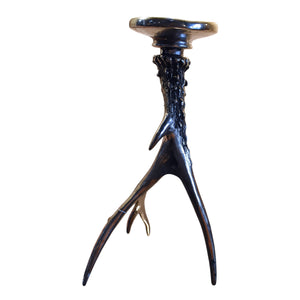 Small Silver Antler Candle Holder
