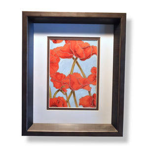 Poppy Talk Framed Art Print