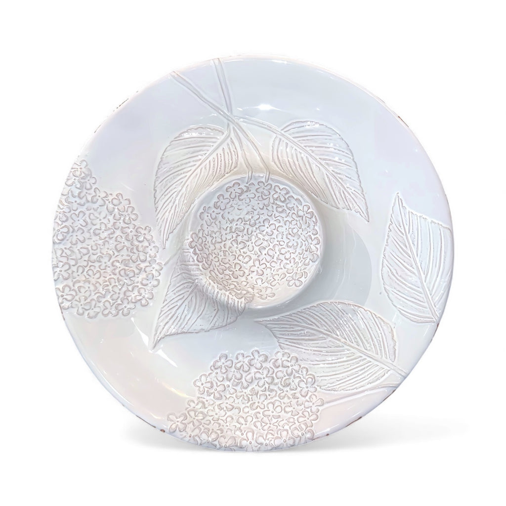 Floral Chip & Dip Tray - Embossed Design