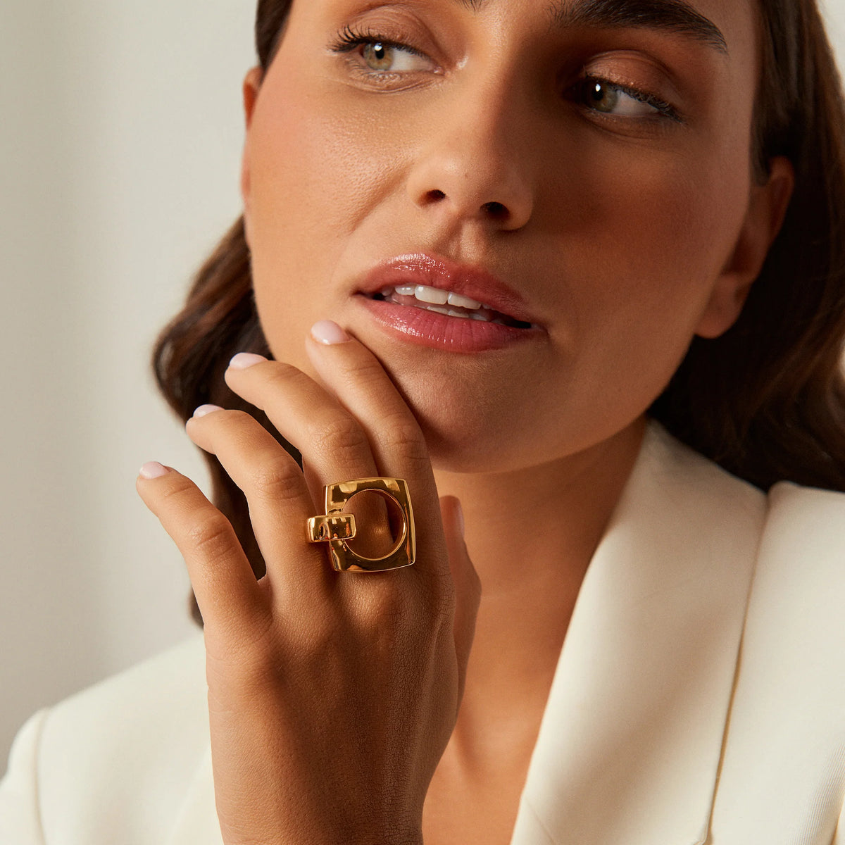 Aldaba Ring – Gold