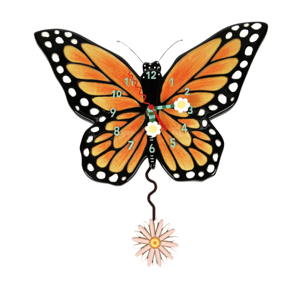 Spread Your Wings Butterfly Wall Clock