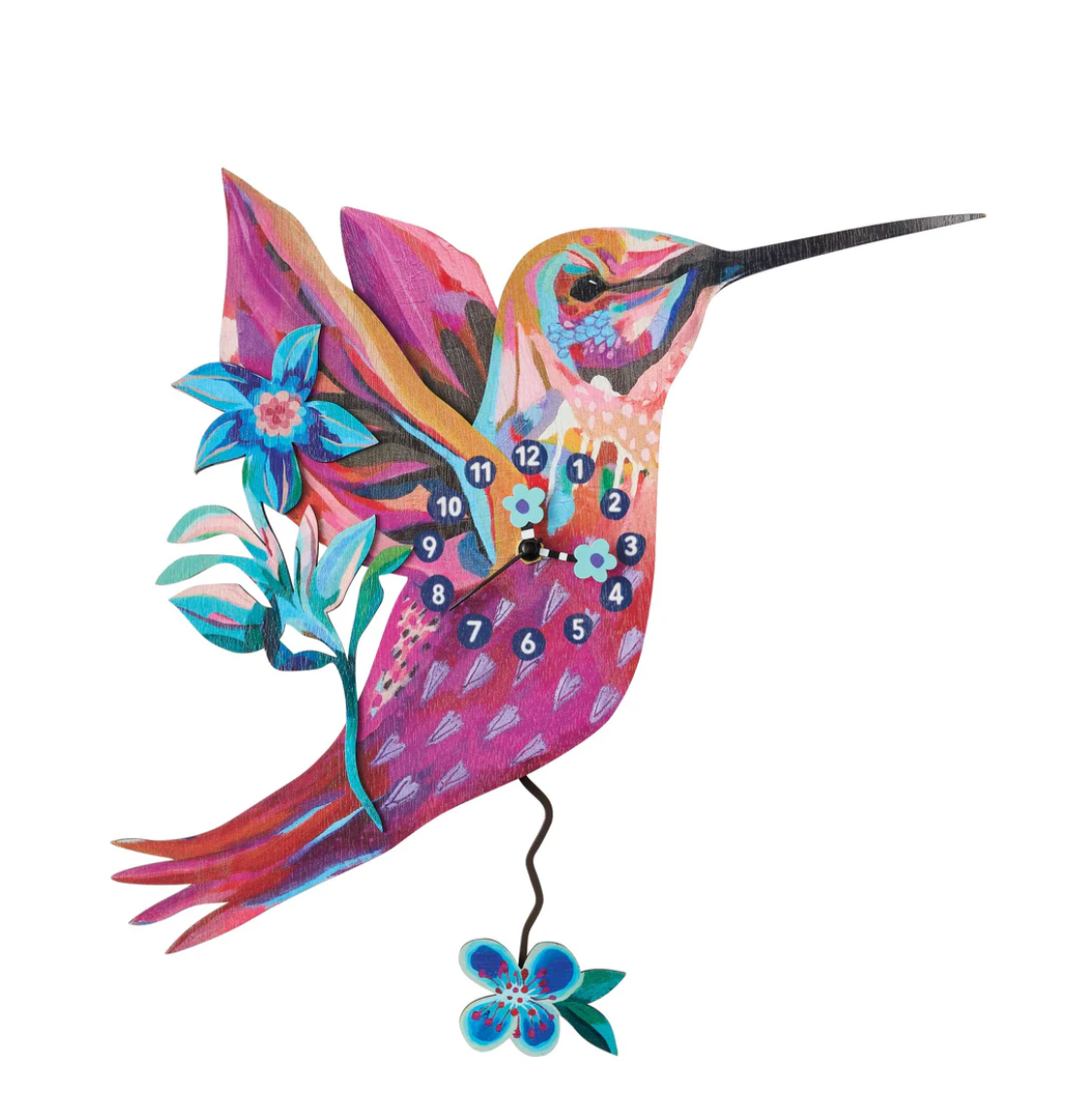 Sweet Nectar Wood Wall Clock