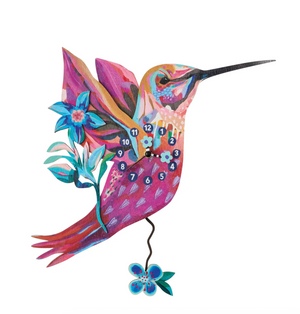 Sweet Nectar Wood Wall Clock