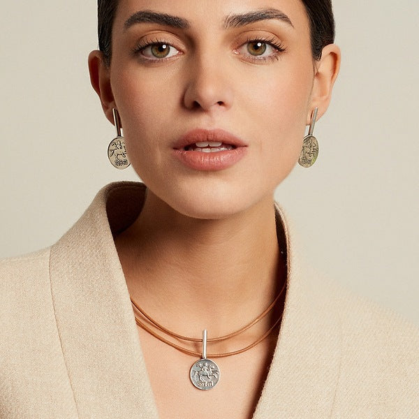 Alejandro Coin Choker - Silver