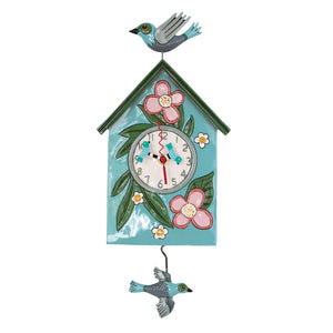 Blessed Nest Birdhouse Clock