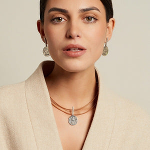 Alejandro Coin Earrings - Silver