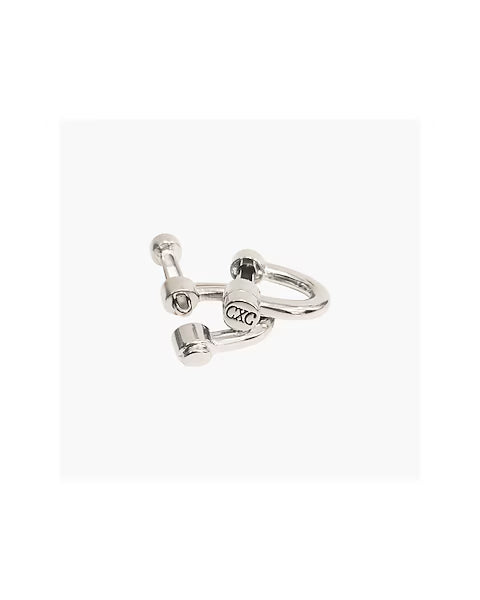 Silver Plated Shackle Cufflinks