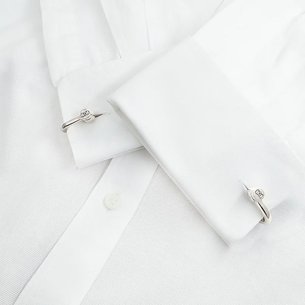 Silver Plated Shackle Cufflinks