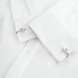 Silver Plated Shackle Cufflinks