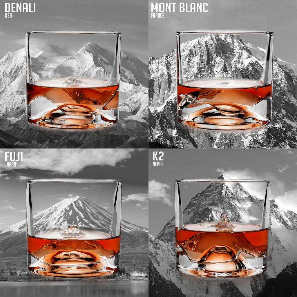 The Peaks Crystal Whiskey Decanter Set (5 pcs)